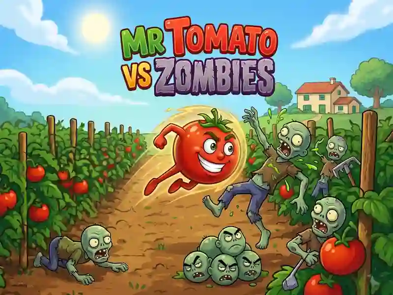 Παιχνίδι Mr Tomato VS Zombies σε απευθείας σύνδεση