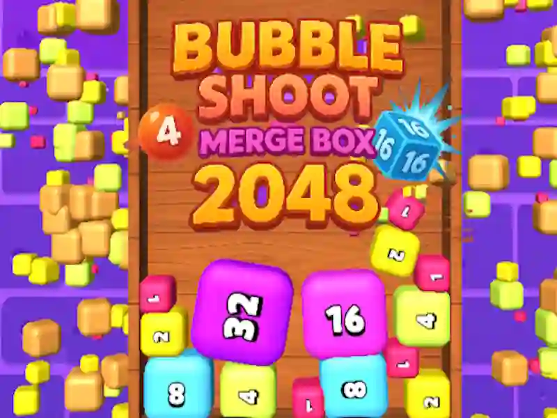 Παιχνίδι Bubble Shoot Merge Box 2048 σε απευθείας σύνδεση