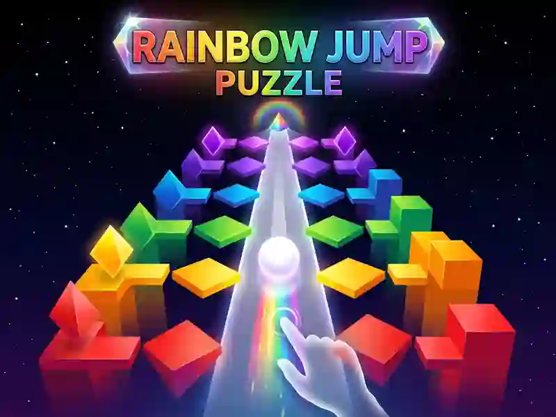 Παιχνίδι Rainbow Jump Puzzle σε απευθείας σύνδεση