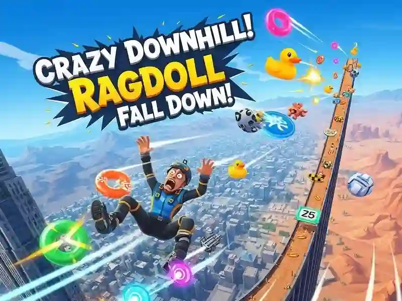 Παιχνίδι Crazy Downhill! Ragdoll Fall Down! σε απευθείας σύνδεση