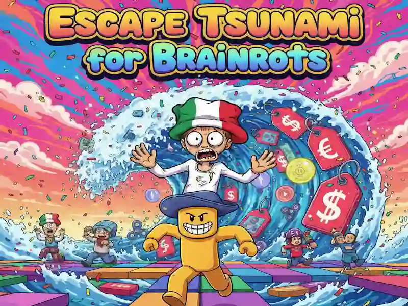 Παιχνίδι Escape Tsunami για τους Brainrots σε απευθείας σύνδεση