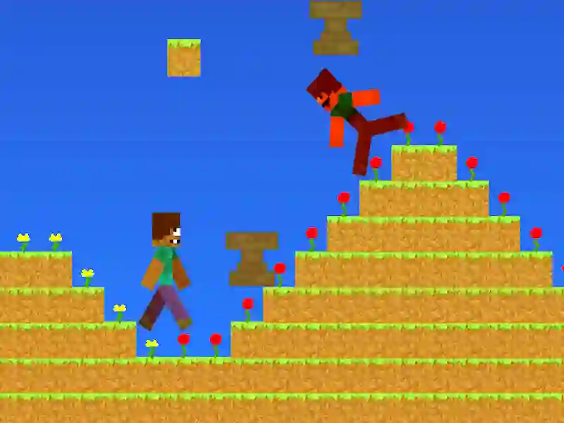 Παιχνίδι Noob vs pro αλλά anvil βροχή minecraft σε απευθείας σύνδεση