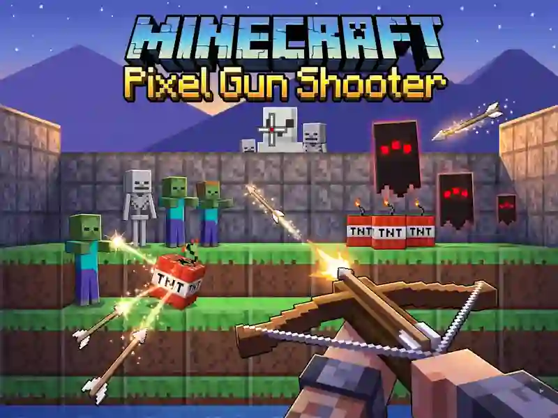Παιχνίδι Minecraft Pixel Gun Shooter σε απευθείας σύνδεση
