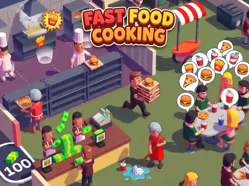Παιχνίδι Fast Food Cooking σε απευθείας σύνδεση