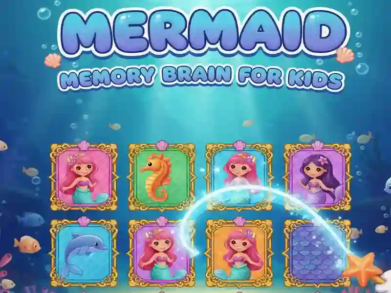 Παιχνίδι Mermaid Memory Brain για παιδιά σε απευθείας σύνδεση