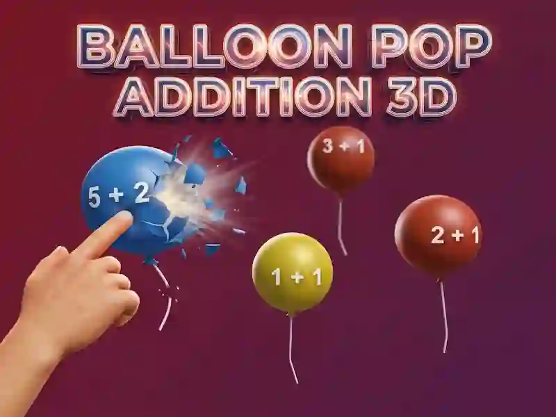 Παιχνίδι Balloon Pop Addition 3D σε απευθείας σύνδεση