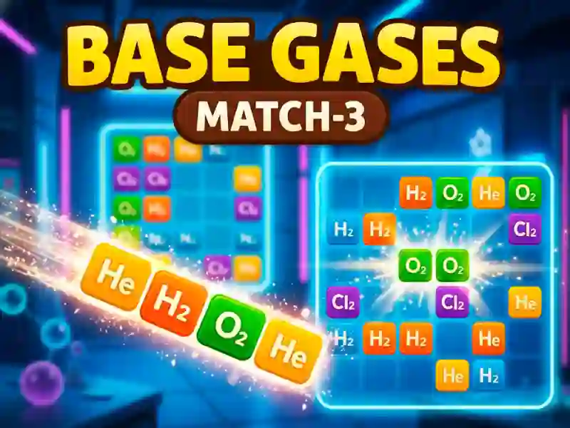 Παιχνίδι Base Gases Match-3 σε απευθείας σύνδεση