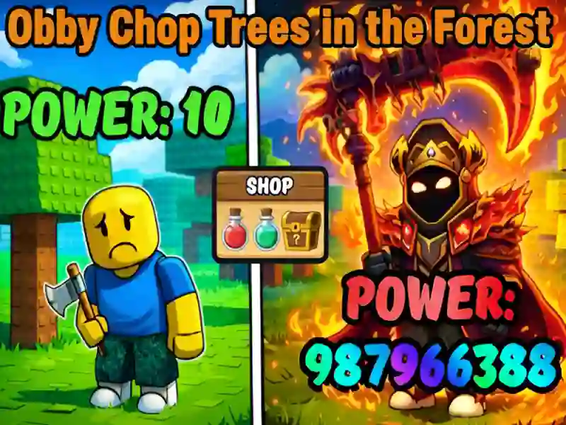 Παιχνίδι Obby Chop Trees in the Forest σε απευθείας σύνδεση