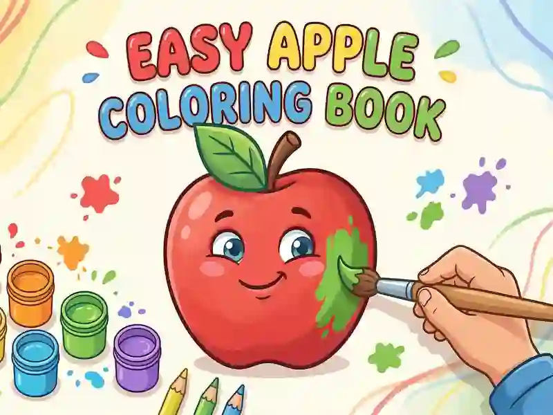 Παιχνίδι Easy Apple Coloring Book σε απευθείας σύνδεση