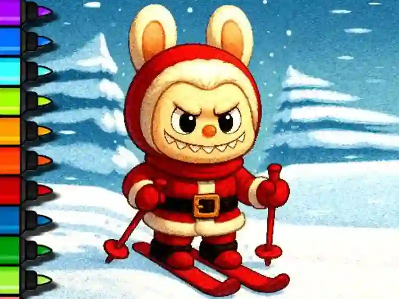 Παιχνίδι Εύκολος χρωματισμός Labubu Time σε απευθείας σύνδεση