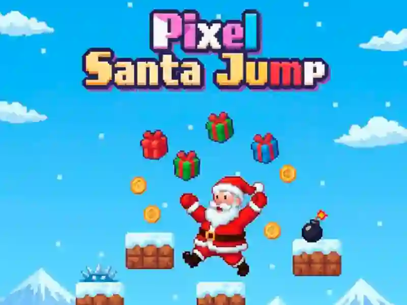 Παιχνίδι Pixel Santa Jump σε απευθείας σύνδεση