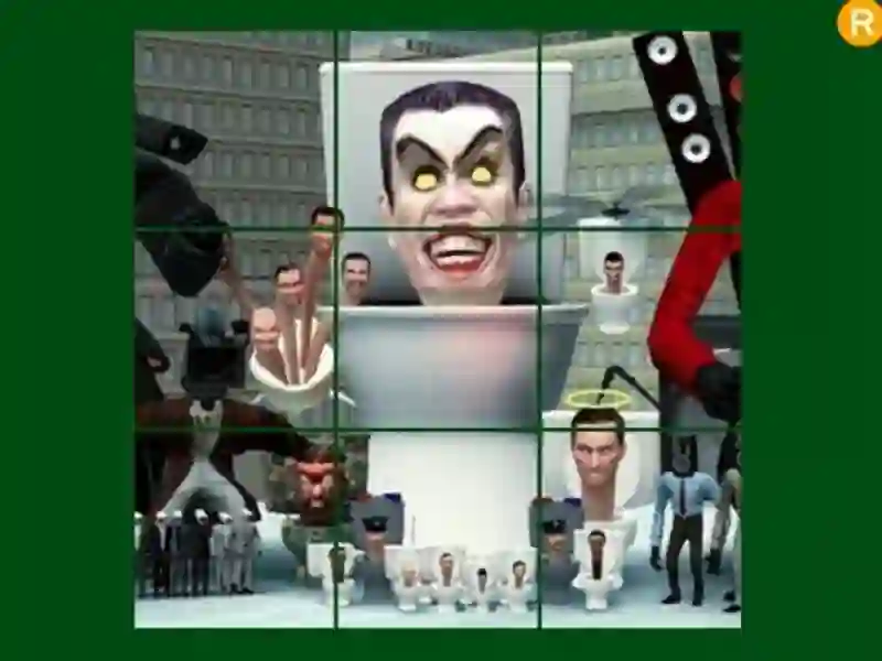 Παιχνίδι Skibidi τουαλέτα ολίσθημα παζλ σε απευθείας σύνδεση