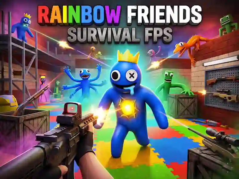 Παιχνίδι Rainbow Friends Survival FPS σε απευθείας σύνδεση
