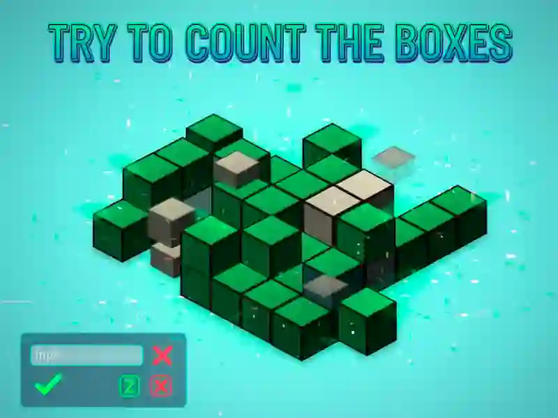 Παιχνίδι Προσπαθήστε να μετρήσετε τα κουτιά σε απευθείας σύνδεση