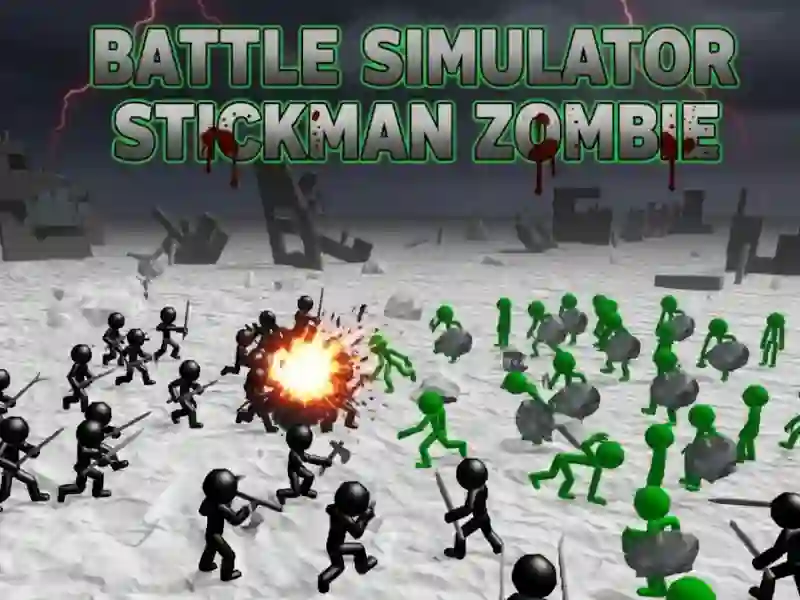 Παιχνίδι Battle Simulator Stickman Zombie σε απευθείας σύνδεση