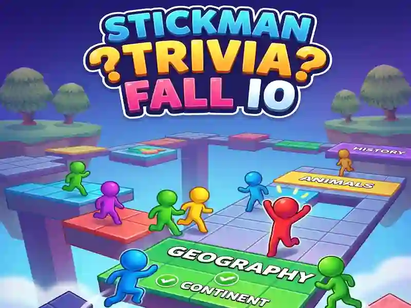 Παιχνίδι Stickman Trivia Fall IO σε απευθείας σύνδεση