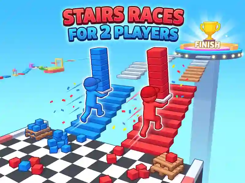 Παιχνίδι Stairs Races For 2 Players σε απευθείας σύνδεση