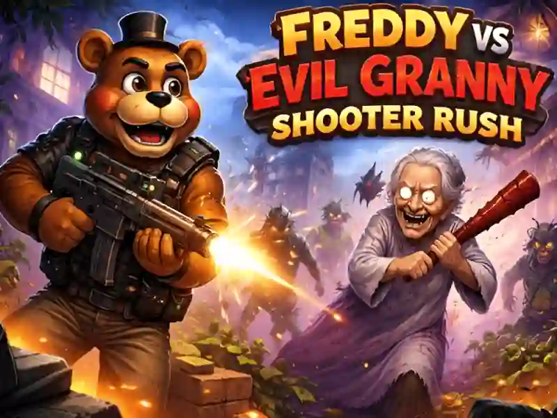 Παιχνίδι Freddy vs Evil Granny Shooter Rush σε απευθείας σύνδεση