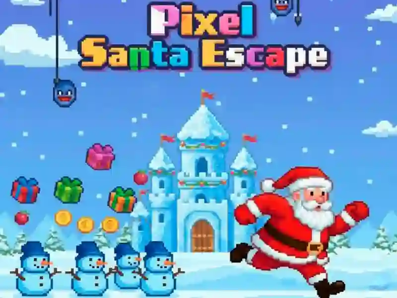 Παιχνίδι Pixel Santa Escape σε απευθείας σύνδεση