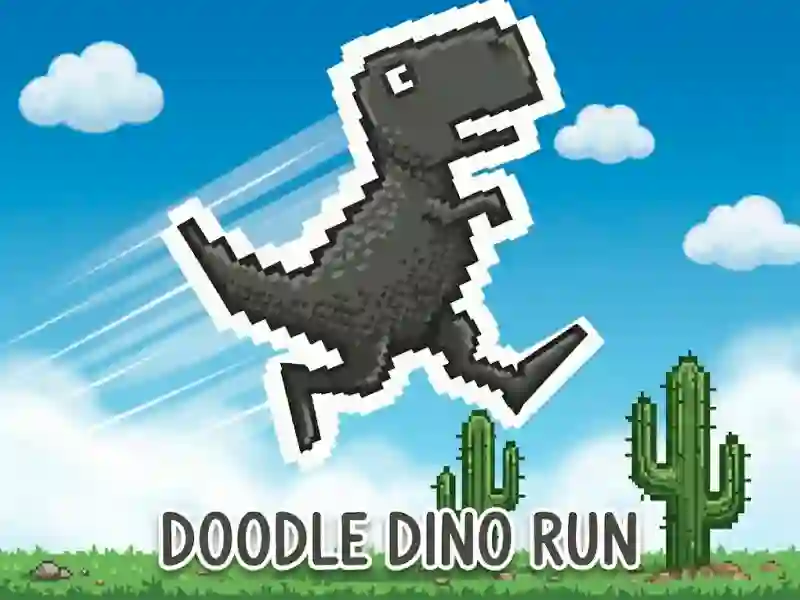 Παιχνίδι Doodle Dino Run σε απευθείας σύνδεση