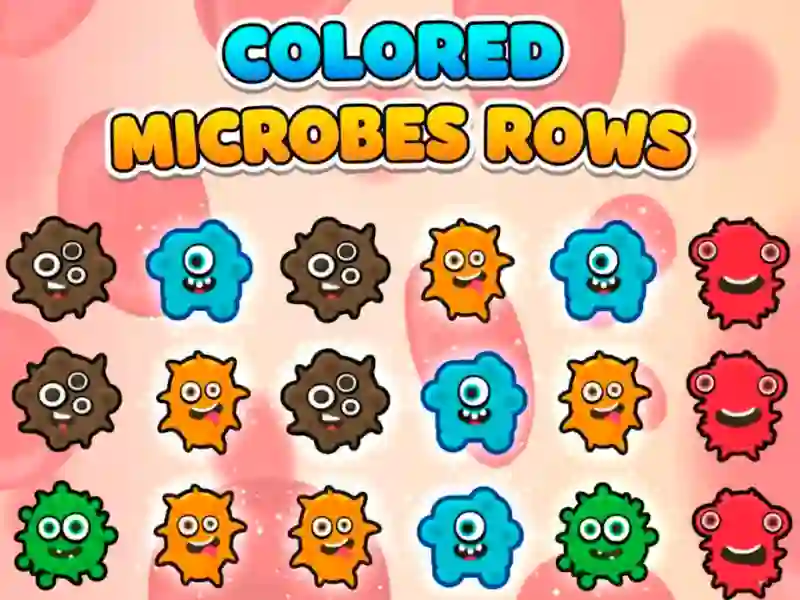 Παιχνίδι Colored Microbes Rows σε απευθείας σύνδεση