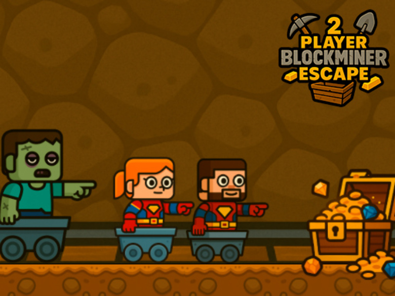 Παιχνίδι 2 Player Blockminer Escape σε απευθείας σύνδεση