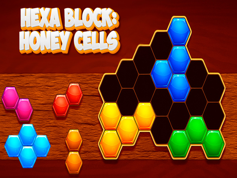 Παιχνίδι Hexa Block: Κύτταρα μελιού σε απευθείας σύνδεση