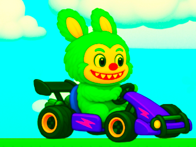 Παιχνίδι Labubu Gokart σε απευθείας σύνδεση