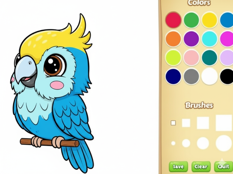 Παιχνίδι Βιβλίο ζωγραφικής Kawaii Animal σε απευθείας σύνδεση