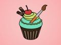 Παιχνίδι Χρωματισμός Νόστιμων Cupcake σε απευθείας σύνδεση