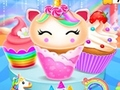 Παιχνίδι Σχεδίαση μαγειρικής για cupcakes με μονόκερο και γοργόνα σε απευθείας σύνδεση