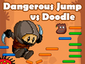 Παιχνίδι Επικίνδυνος Άλμα εναντίον Doodle Jump σε απευθείας σύνδεση