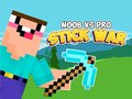 Παιχνίδι Noob εναντίον Pro Πόλεμος Ράβδων σε απευθείας σύνδεση