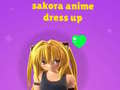 Παιχνίδι Σακόρα: Ντύσιμο Anime σε απευθείας σύνδεση