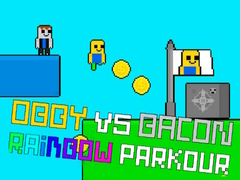 Παιχνίδι Obby εναντίον Bacon Rainbow Parkour σε απευθείας σύνδεση