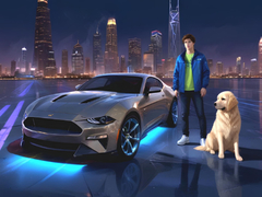 Παιχνίδι Οδηγός Mustang στην Πόλη σε απευθείας σύνδεση