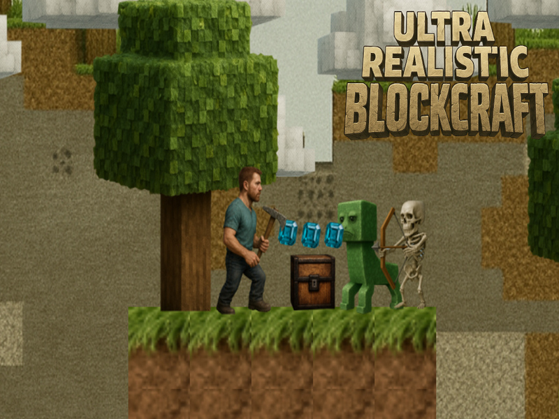Παιχνίδι Ultra ρεαλιστικό blockcraft σε απευθείας σύνδεση