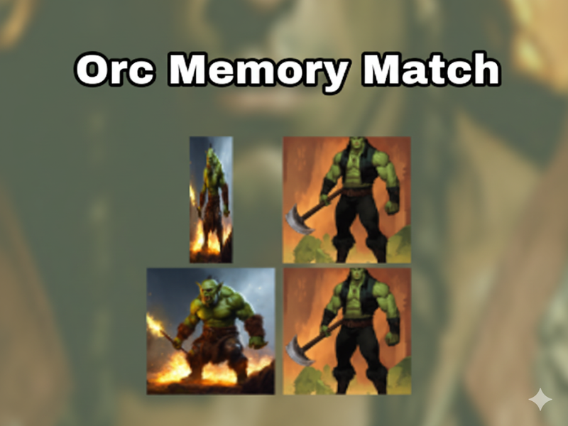 Παιχνίδι Αντιστοιχία μνήμης ORC σε απευθείας σύνδεση