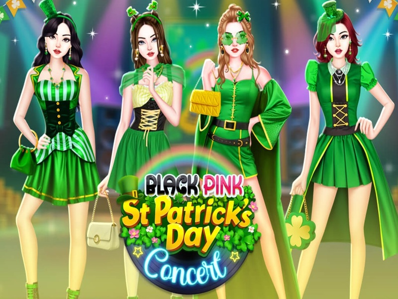 Παιχνίδι Black Pink St. Συναυλία Ημέρας Patricks σε απευθείας σύνδεση