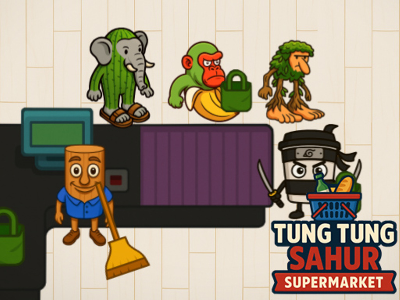 Παιχνίδι Tung tung supermarket sahur σε απευθείας σύνδεση