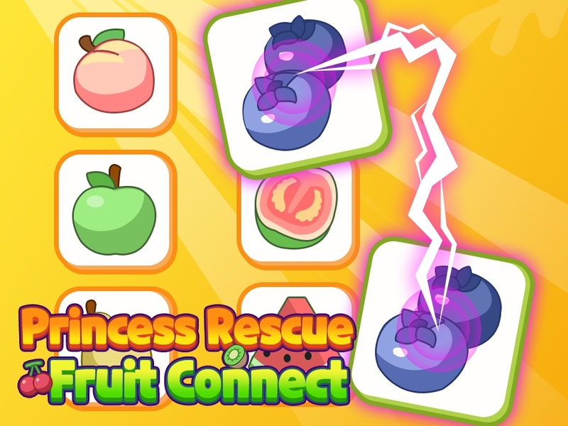 Παιχνίδι Princess Rescue Fruit Connect σε απευθείας σύνδεση