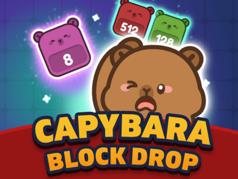 Παιχνίδι Πτώση μπλοκ Capybara σε απευθείας σύνδεση