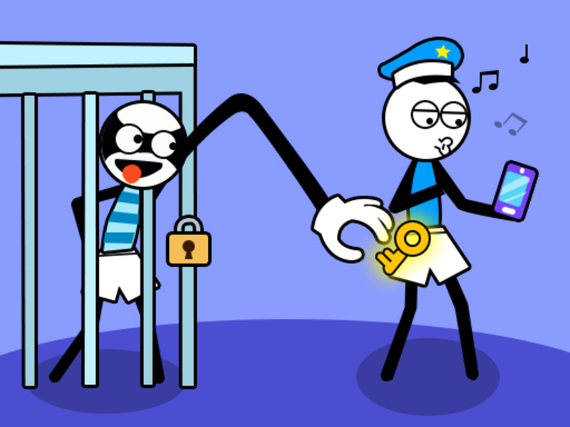 Παιχνίδι Stickman Troll Thief Puzzle σε απευθείας σύνδεση