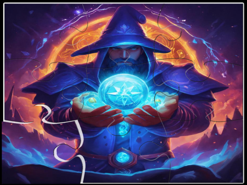 Παιχνίδι Παζλ του Wizard Jigsaw σε απευθείας σύνδεση